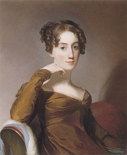 Thomas Sully Oil on canvas portrait of Elizabeth McEuen Smith by Thomas Sully